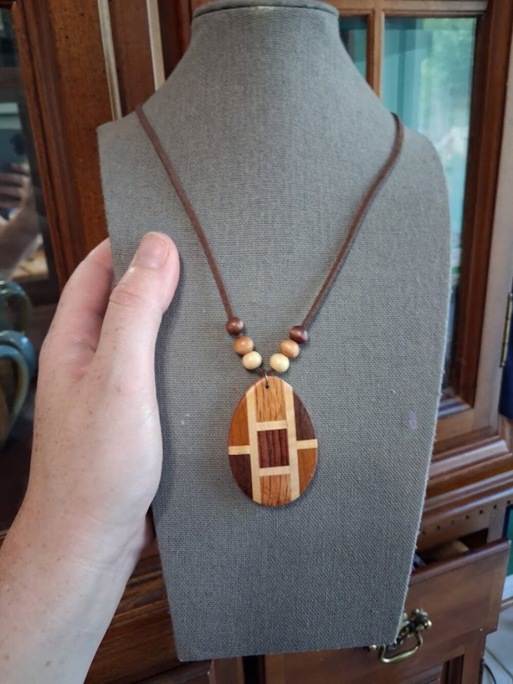 Wooden necklace